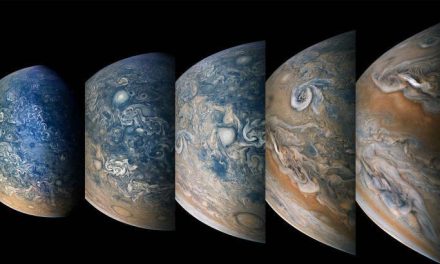 Giove, emisfero nord in sequenza
