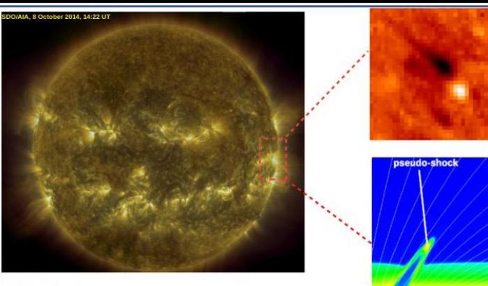 Proiettili di plasma per scaldare la corona solare