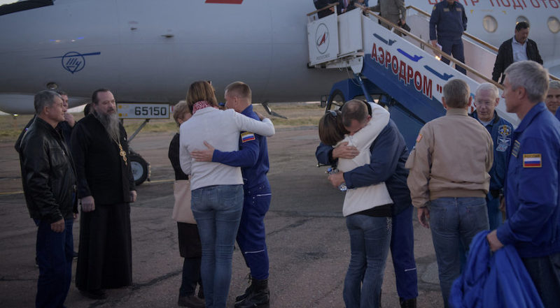 Alexey Ovchinin e Nick Hague rientrano a Baikonour