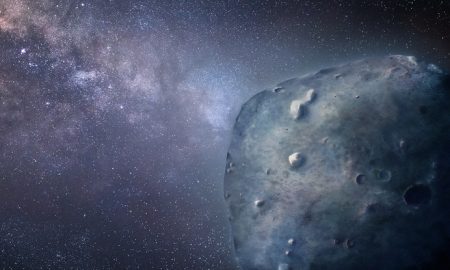 Un asteroide color zaffiro