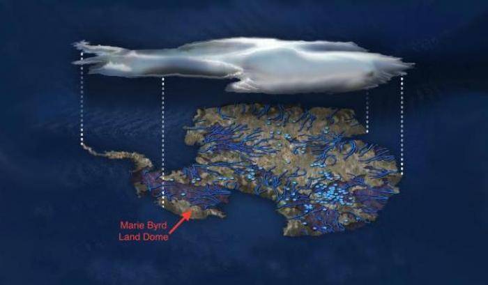 Antartide: sotto il ghiaccio, magma