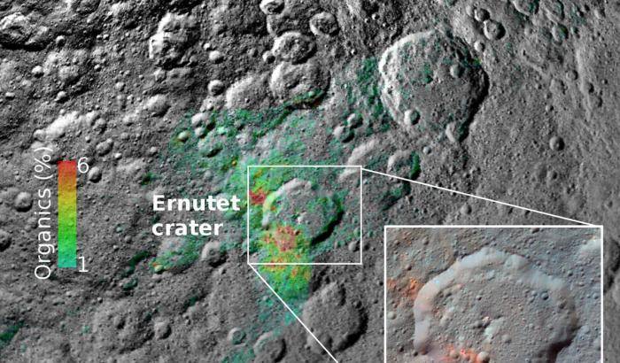 Dawn indaga sull’origine dei composti organici di Cerere