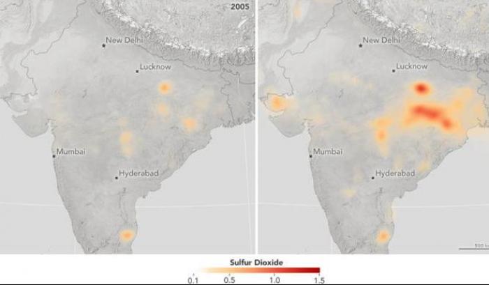 Emissioni nocive, l’India sorpassa la Cina