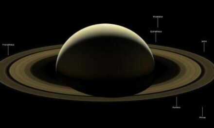 Foto di gruppo per Saturno e le sue lune