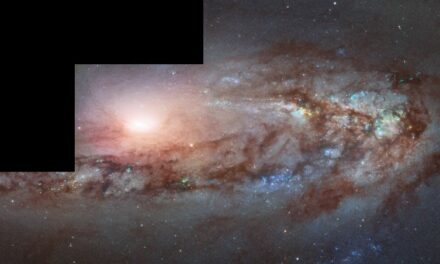 Una galassia in avvicinamento per Hubble