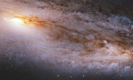 Una galassia ‘polverosa’ per Hubble