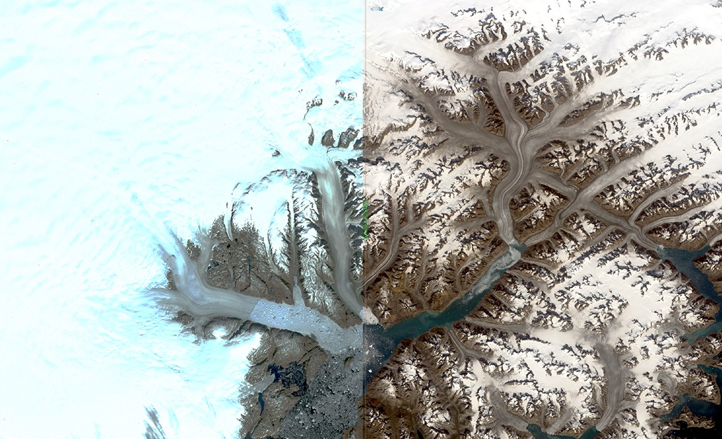 Groenlandia, ghiacciai in agonia nelle immagini Landsat