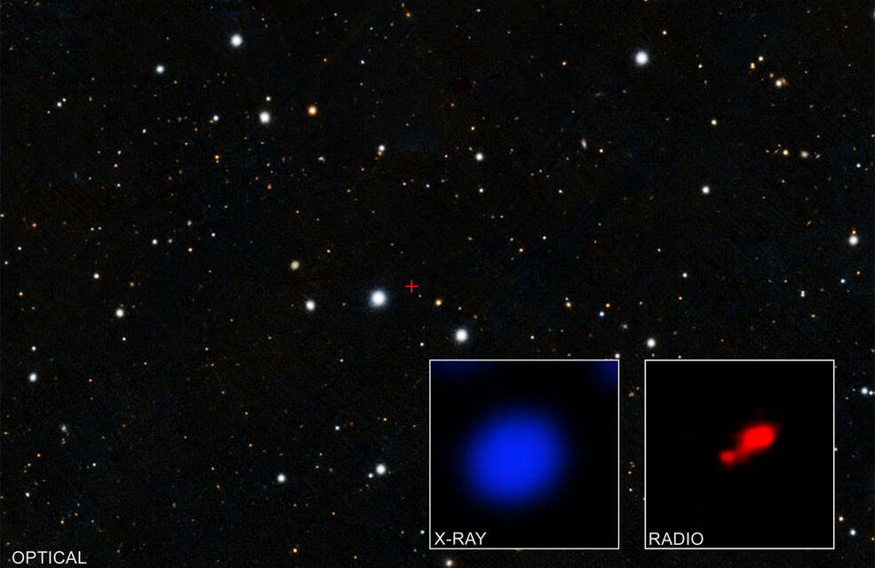 Ecco il buco nero più oscuro