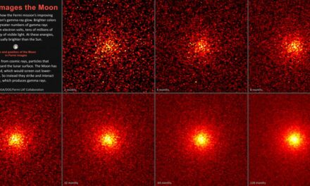 La brillante Luna nei raggi gamma