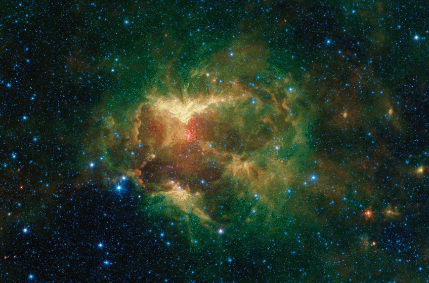 Una ‘zucca’ cosmica per Spitzer