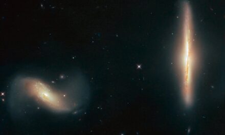Una coppia di ‘ballerine’ galattiche per Hubble