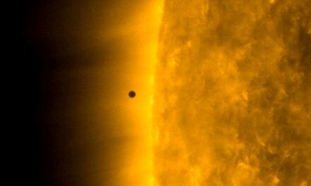 Mercurio sfila davanti al Sole