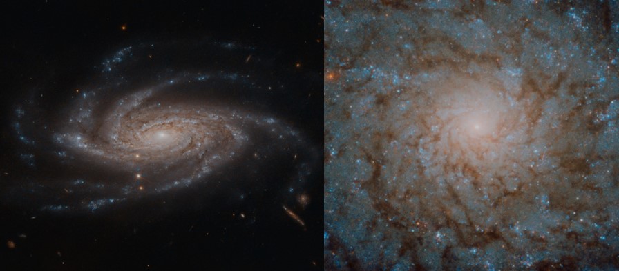 Coppia di spirali per Hubble