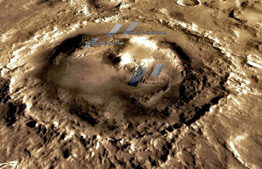 Curiosity, nuove tracce del passato ghiacciato di Marte