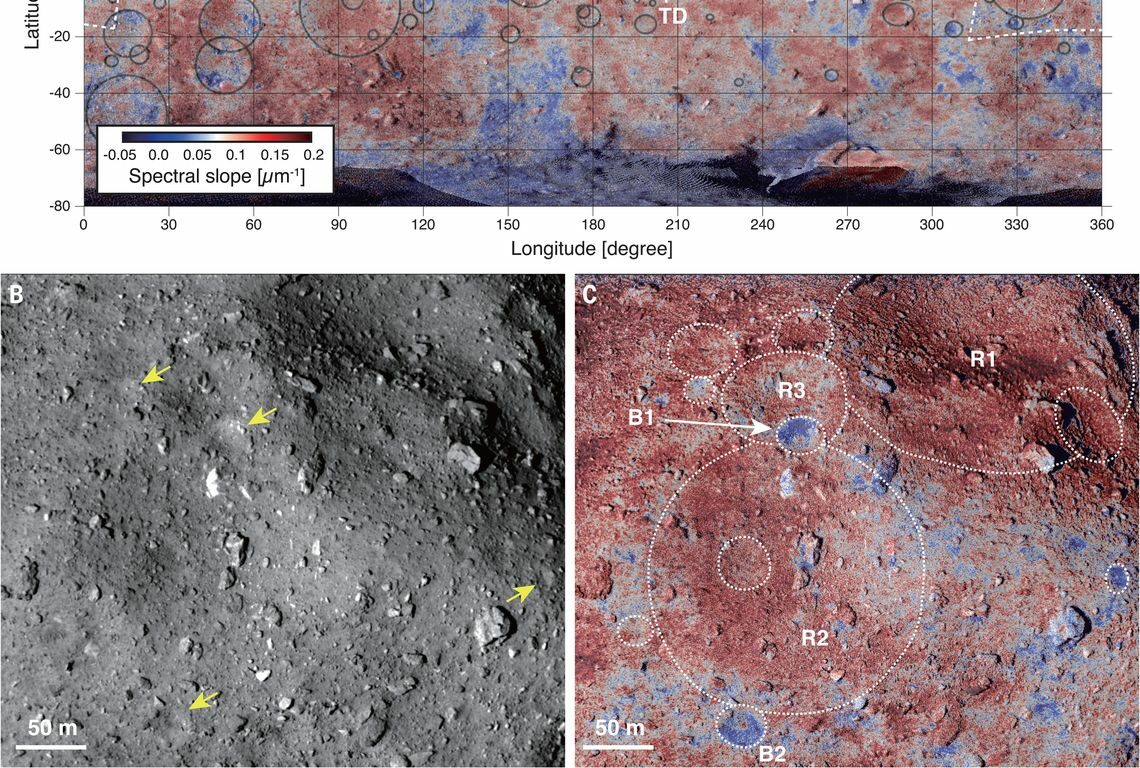 Hayabusa2 ci svela nuovi dettagli sulla superficie di Ryugu
