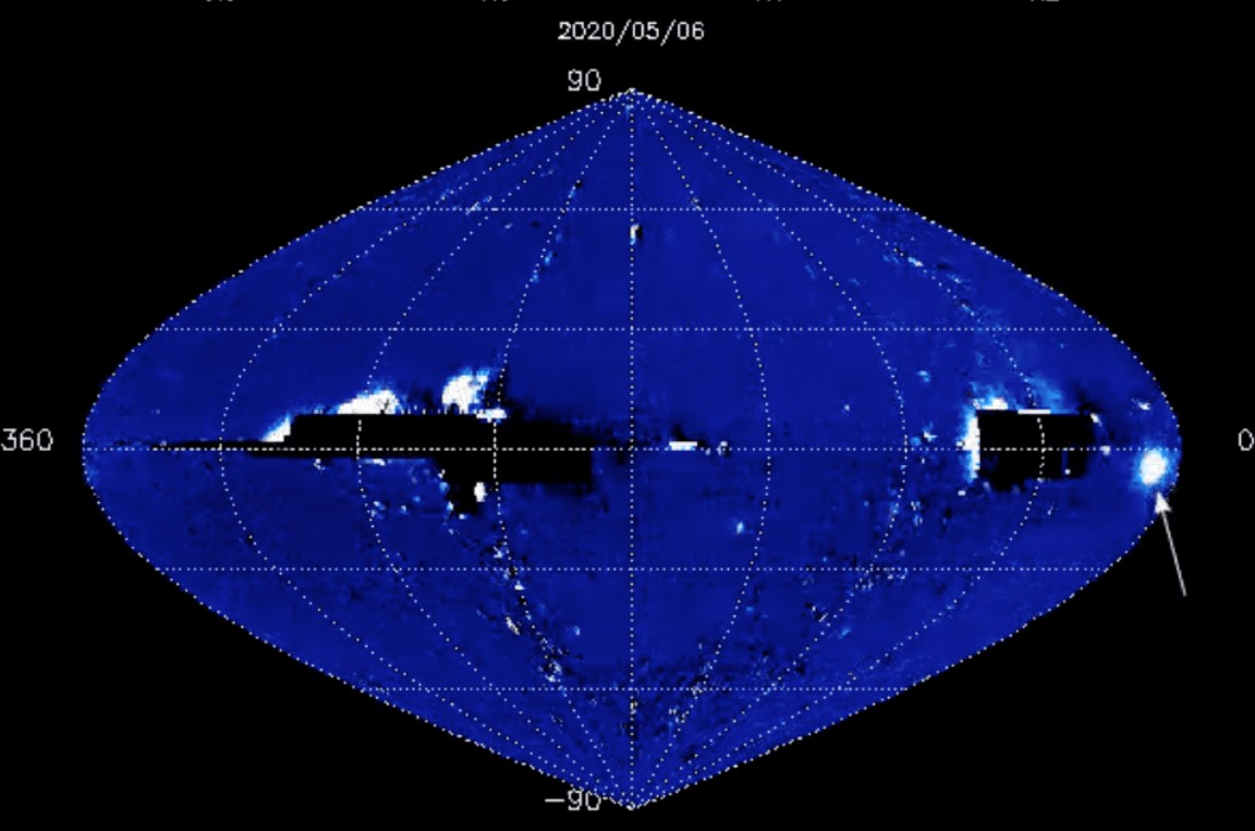 Un ‘cigno’ spaziale scoperto per caso