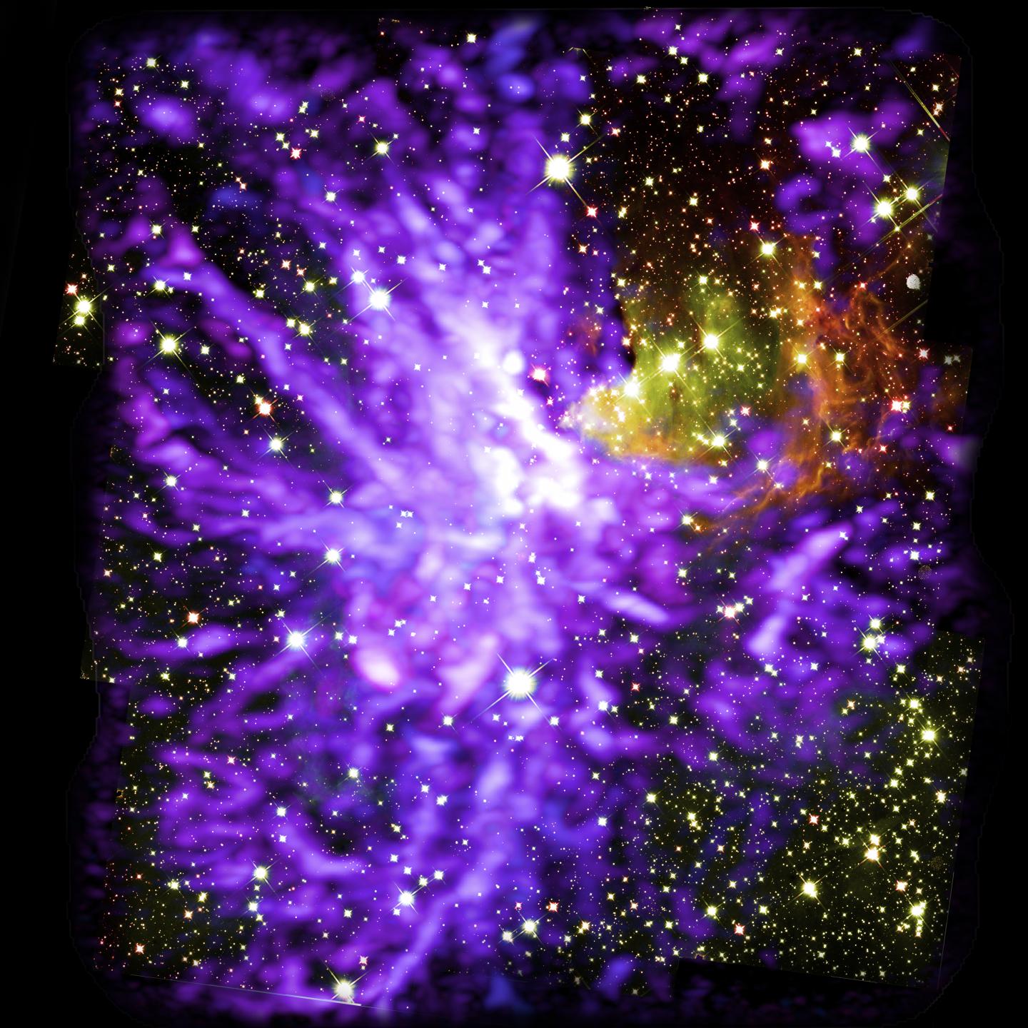 Destination Vinyl Set Di 2 Sottobicchieri Rotondi Con Galassia Spaziale Viola Lucido – Fondo In Sughero, 9 Cm, Regalo Originale