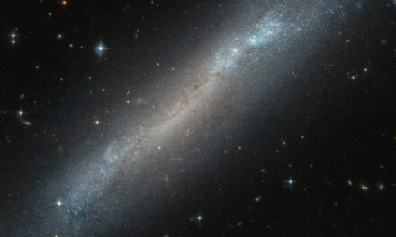 Una galassia ‘di traverso’