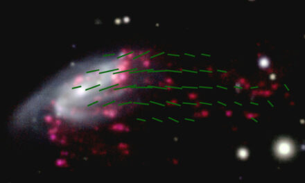 La galassia medusa dai tentacoli magnetici