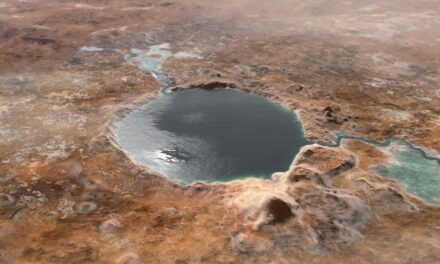 Il lago nel cratere Jezero