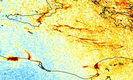 Sentinel-5P rileva l’inquinamento atmosferico prodotto dalle navi