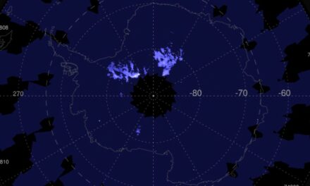 Nubi brillanti sull’estate antartica