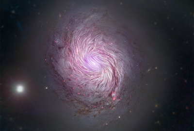 “Pennellate” di campi magnetici per NGC 1068