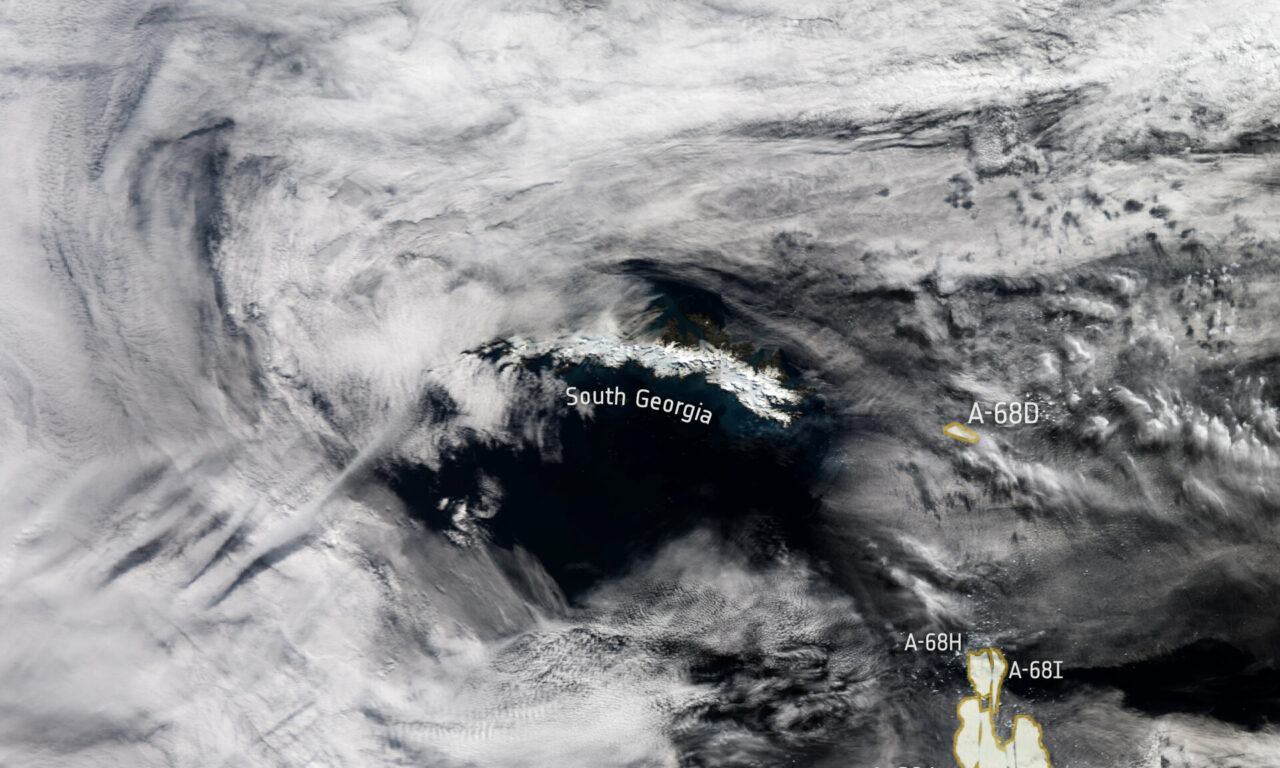 Sguardi spaziali sull’iceberg ‘girovago’