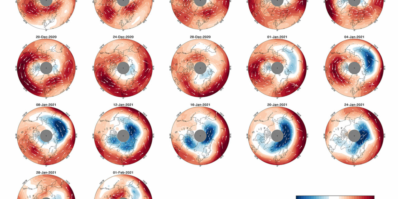 Nuova luce sul vortice polare grazie a Eolo