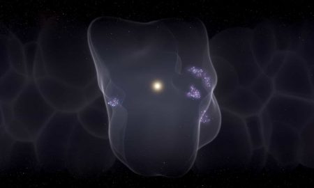 Il sistema solare in una bolla costellata di stelle