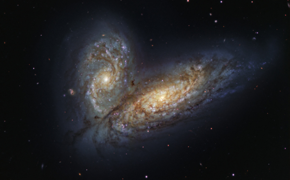 Scontri tra galassie: “una pacifica coreografia della gravità”