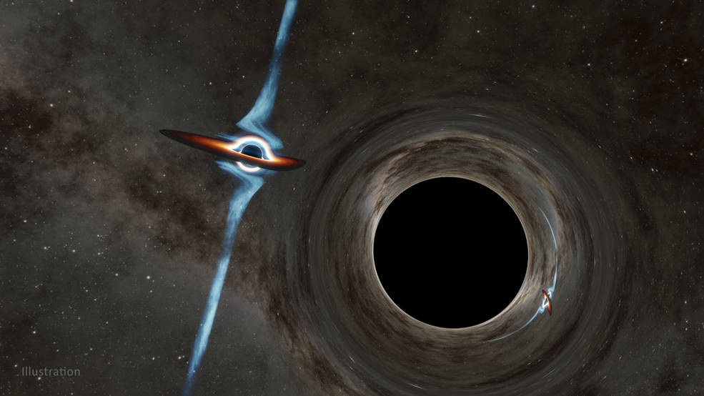 Individuato un sistema binario di buchi neri supermassicci in procinto di fusione