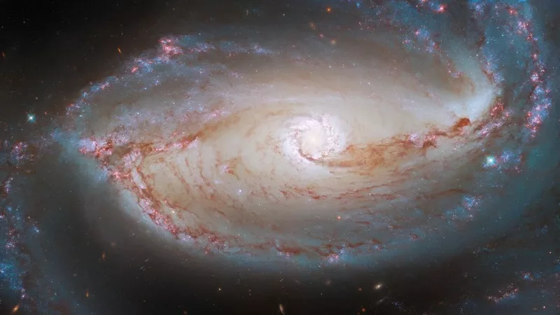 “Gioco di sguardi” tra Hubble e una galassia