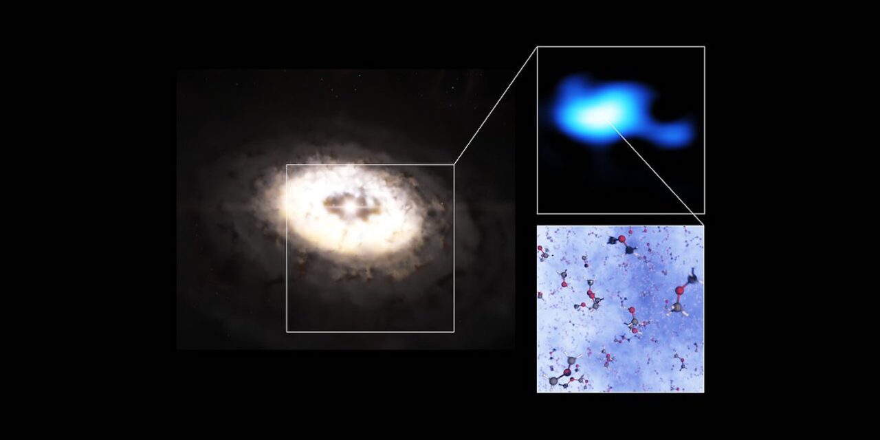 La più grande molecola in un disco planetario