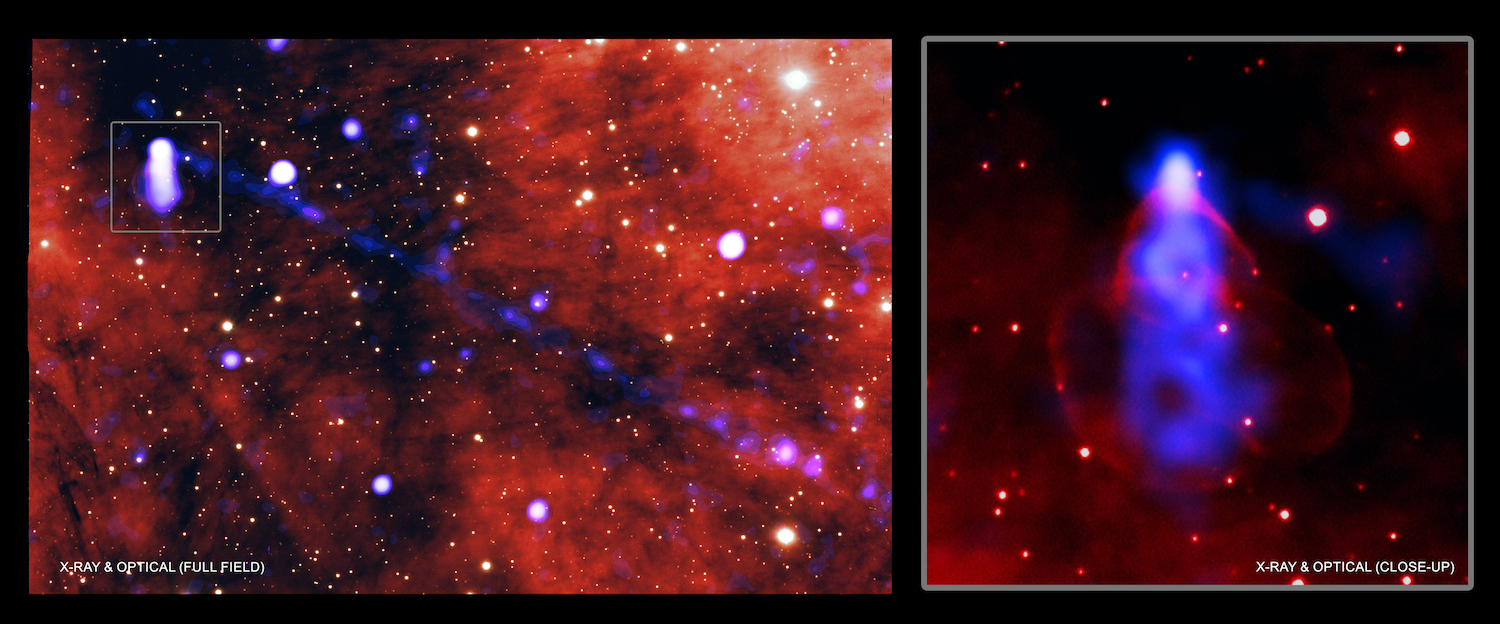 Il filamento da record di una pulsar osservato da Chandra