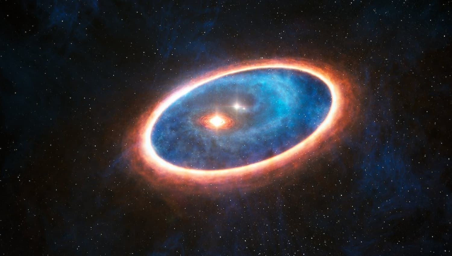 La nascita di pianeti in un sistema stellare binario