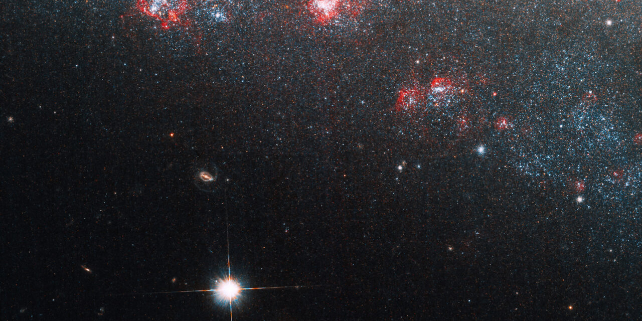 Dettaglio di Hubble sulla galassia bucata