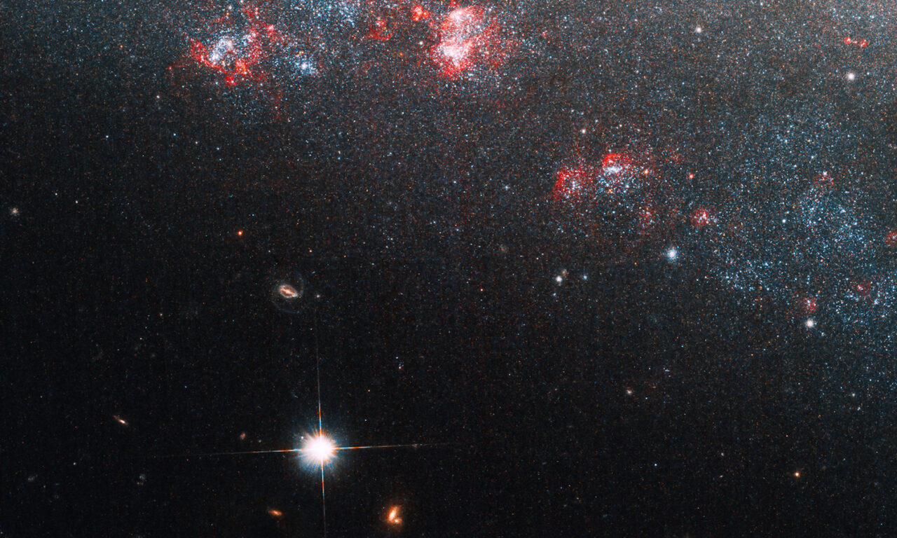 Dettaglio di Hubble sulla galassia bucata