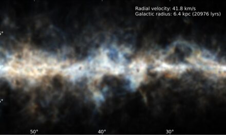 Gas nella Via Lattea frizzante come un calice di spumante