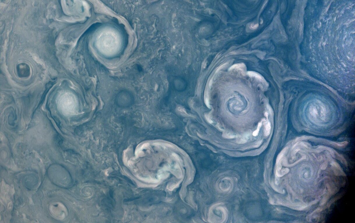 Vortici gioviani in posa per Juno