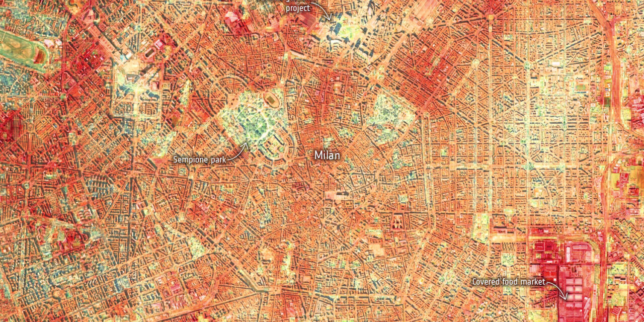 Isole di calore urbano rilevate dalla Iss