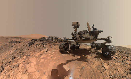 Minerale raro di origine vulcanica remota su Gale Crater marziano