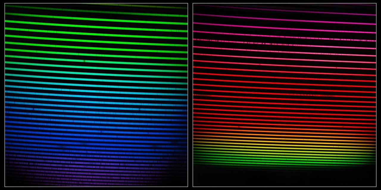 Profilo di una stella in stile op art