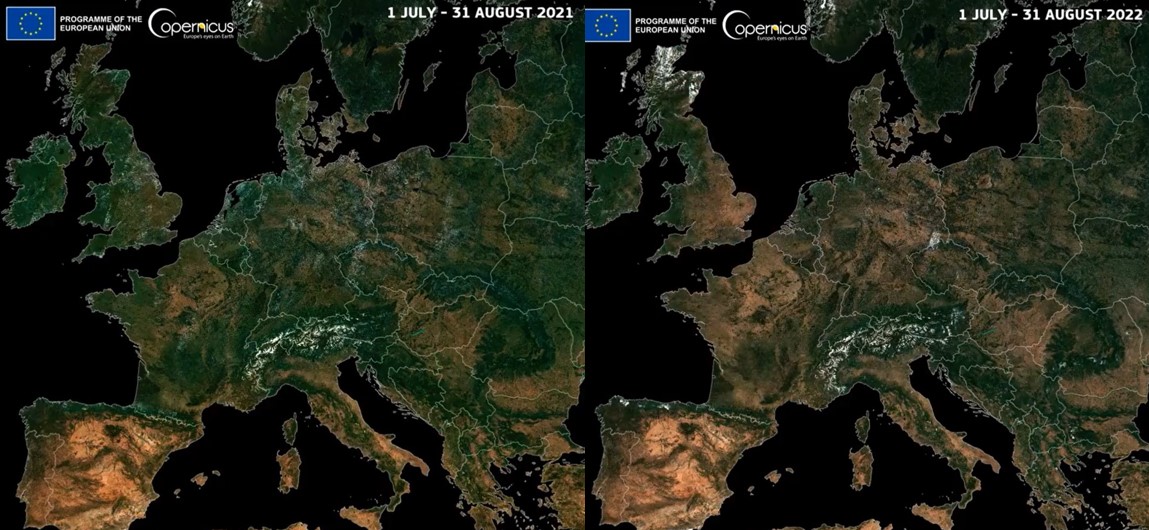 Lo sguardo di Sentinel sull’Europa assetata