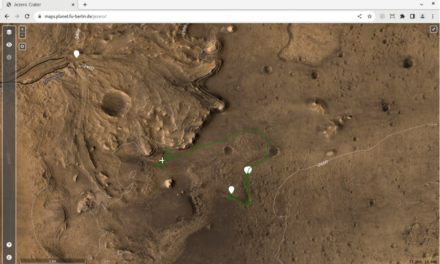 Marte, tour virtuale del cratere Jezero