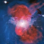 Energia da buco nero supermassiccio visto con “doppia lente”