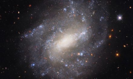 Una galassia solitaria nel mirino di Hubble