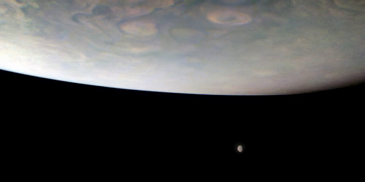 Io e Callisto nella foto di famiglia di Juno