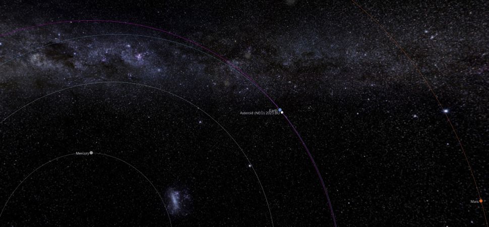 Avvistato l’asteroide 2023 BU