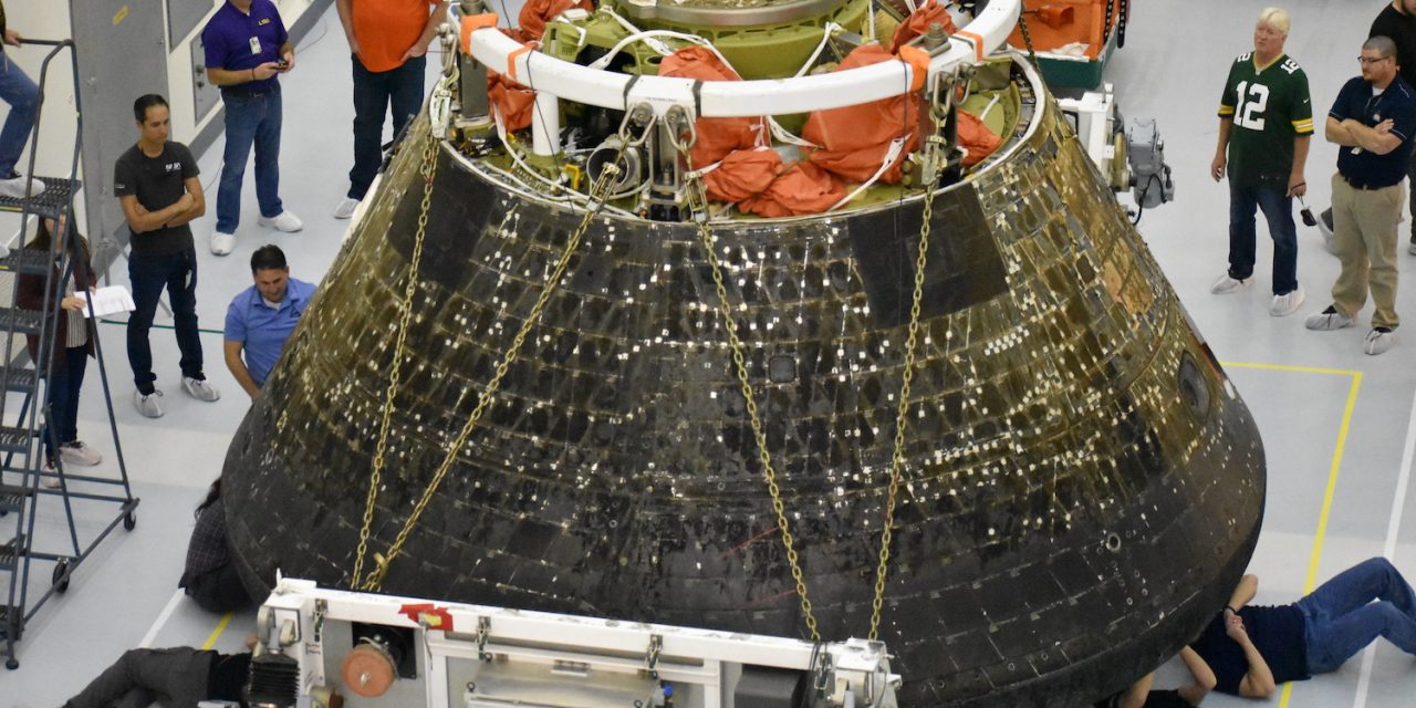 Orion, ispezionata la capsula tornata dalla Luna